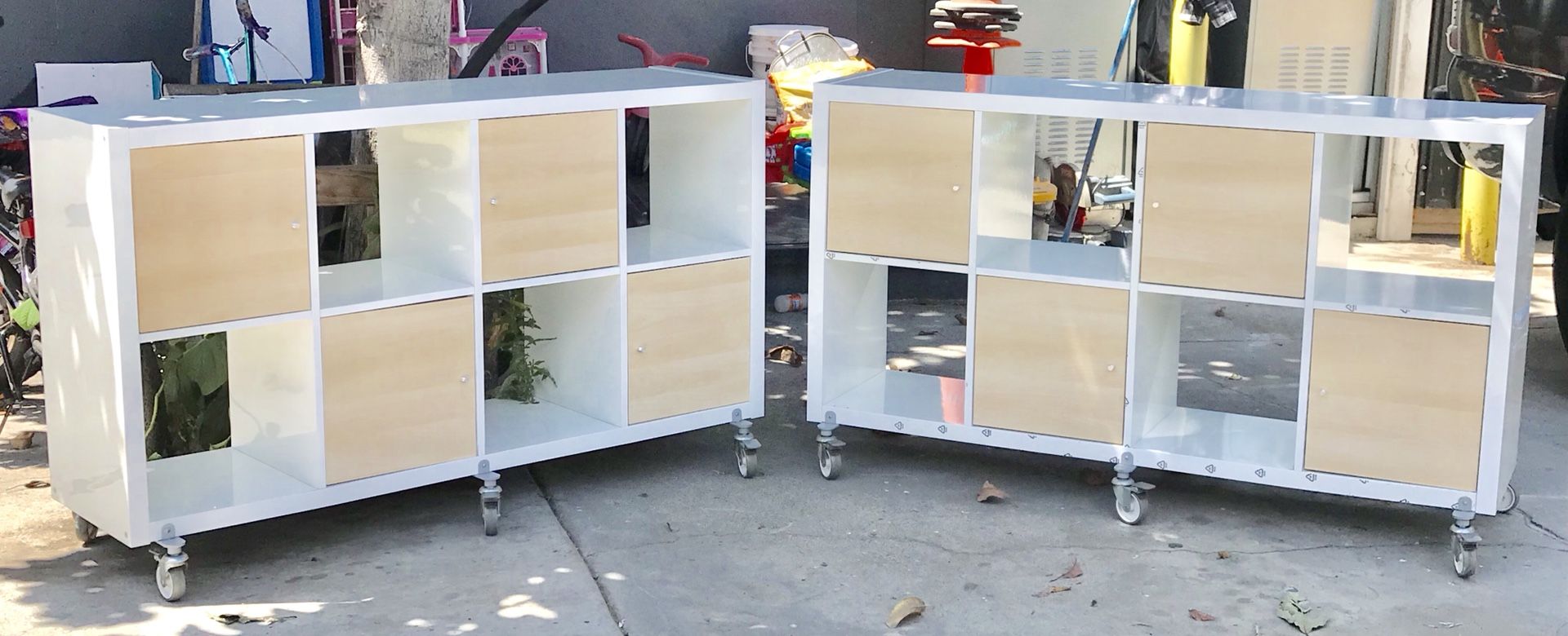 Bookcase Ikea Wheels For Kallax Storage Casters For Kallax Ikea