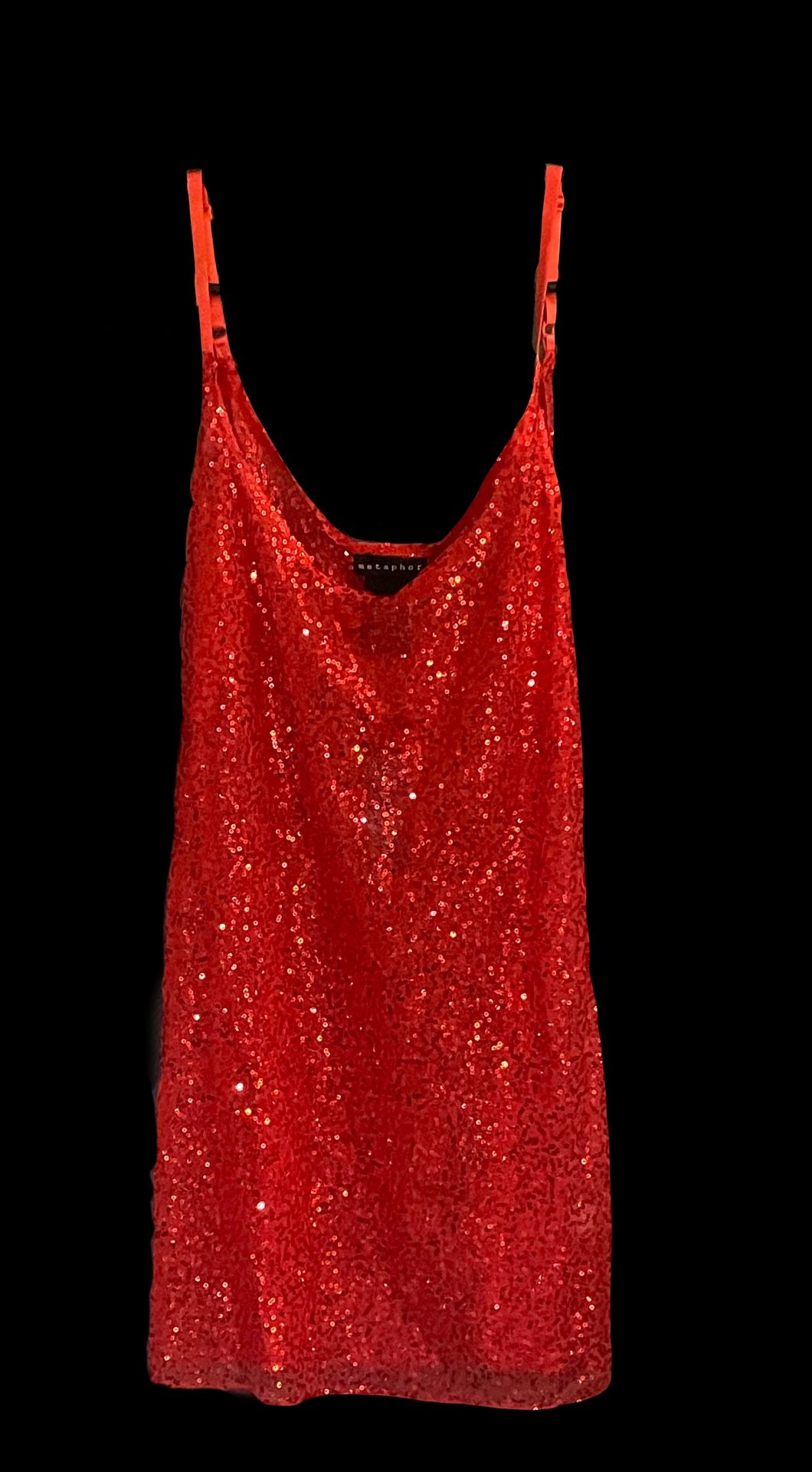Metaphor Red Sequin Mini Dress Or Top