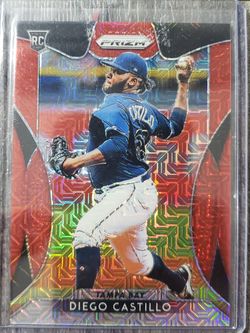Diego Castillo Panini Prizm Baseball Red Mojo /299