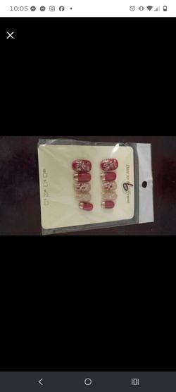 Press on nail set size med