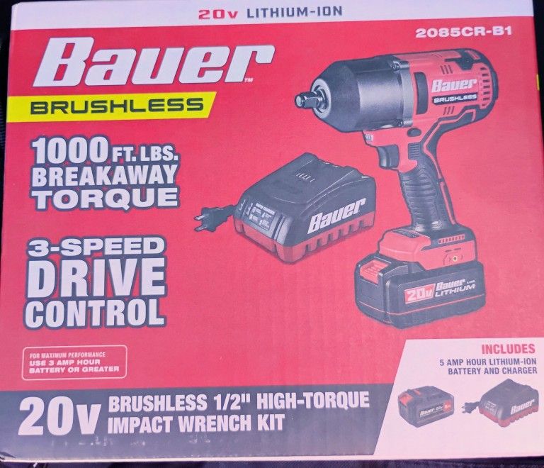 BAUER BRUSHLESS IMPACT (BRAND NEW)