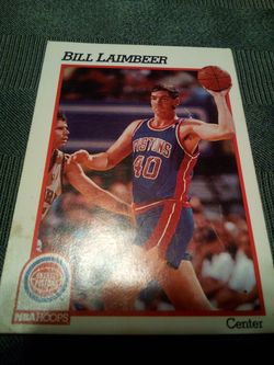 1991 nba hoops bill laimbeer /Detroit Pistons card #63