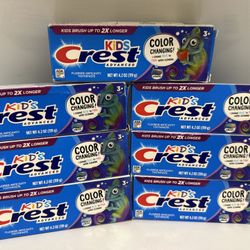Crest Kids toothpaste 4.2 oz all 7 x $12