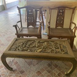 Oriental Chairs With Table