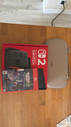 Nintendo Switch 2 w/ case and Pokemon ZA