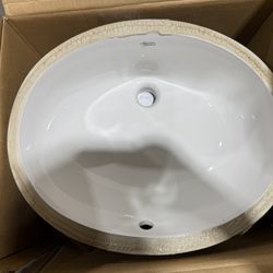 American Standard Ovalyn 17" Undermount Porcelain Bathroom Sink
