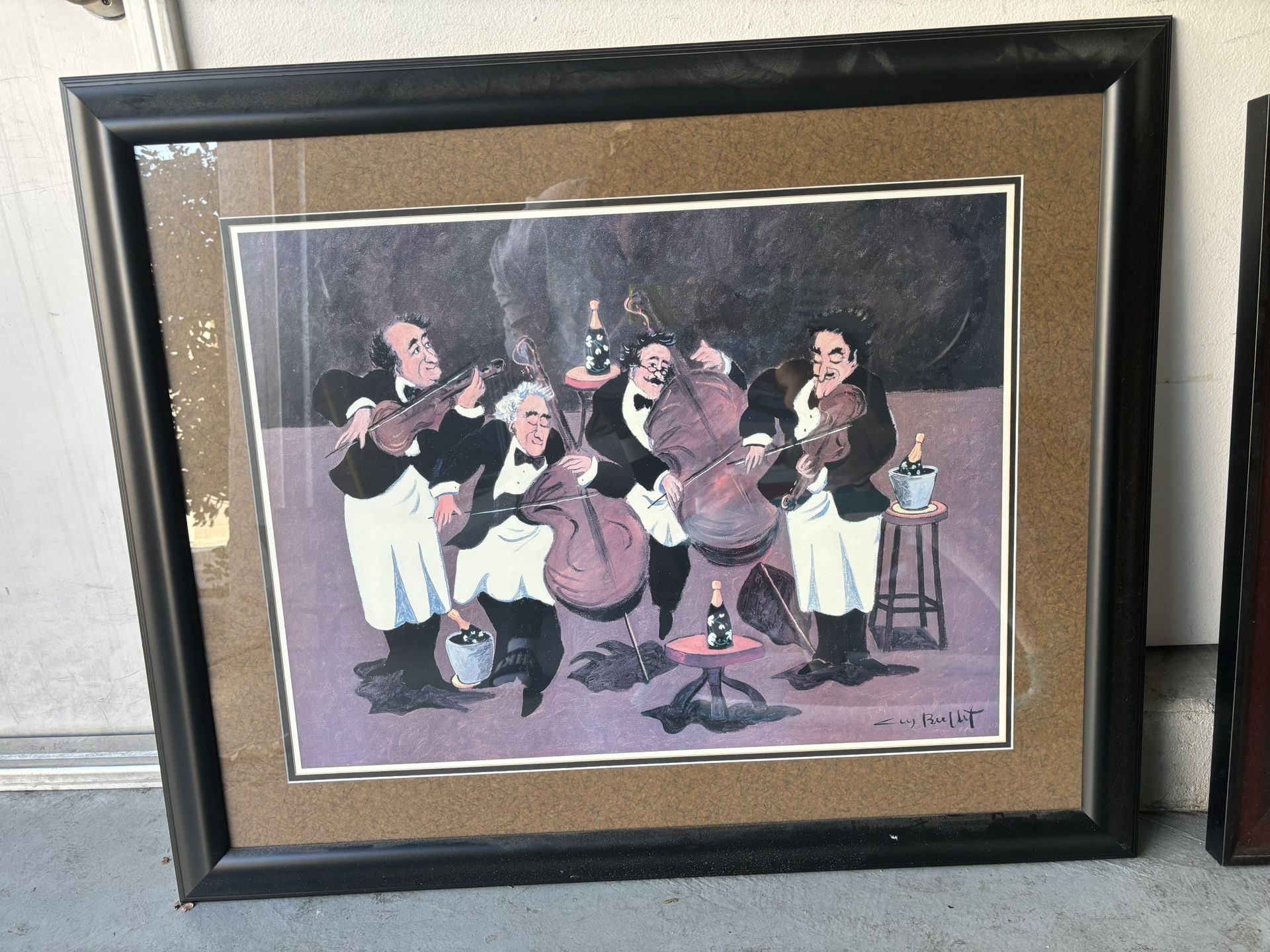 Large Painting With Frame