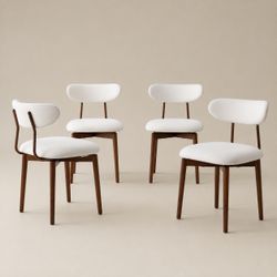 Beige Swivel Chairs  (Set of 4)