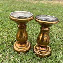 crate & barrell candle holders