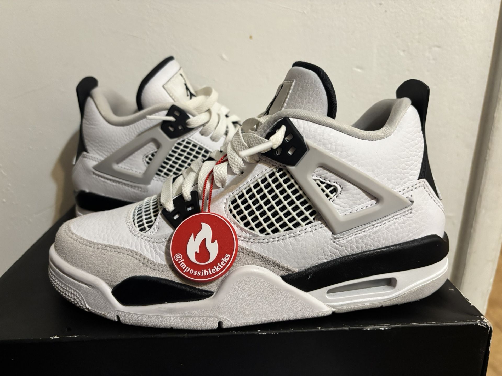 Air Jordan 4 (GS) Military Black