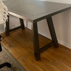 Modern Wood Table Gray-Brown Color