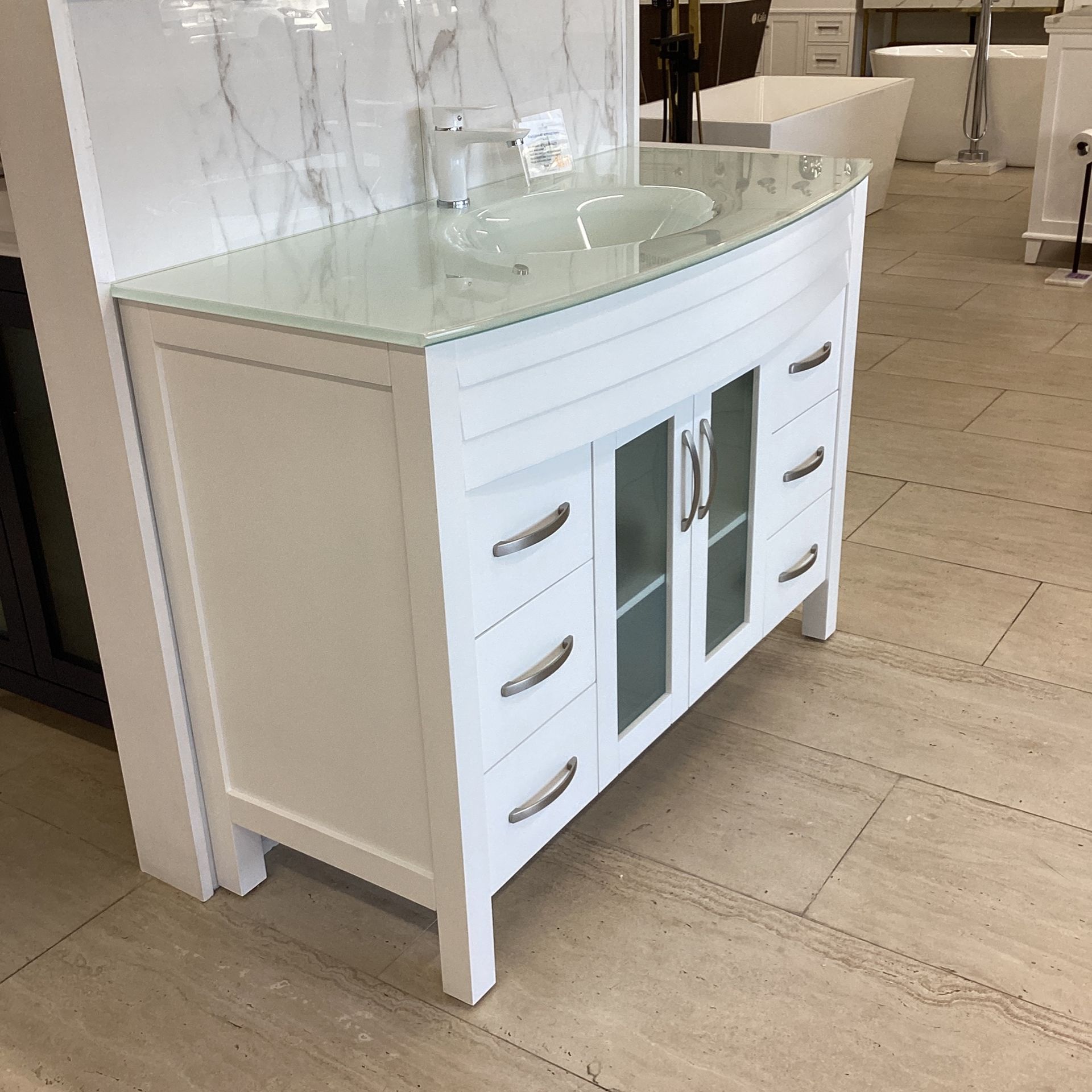 Royal Juno 48” Solid Wood Cabinets Soft Close Doors Available In Our Showroom Today!!!!