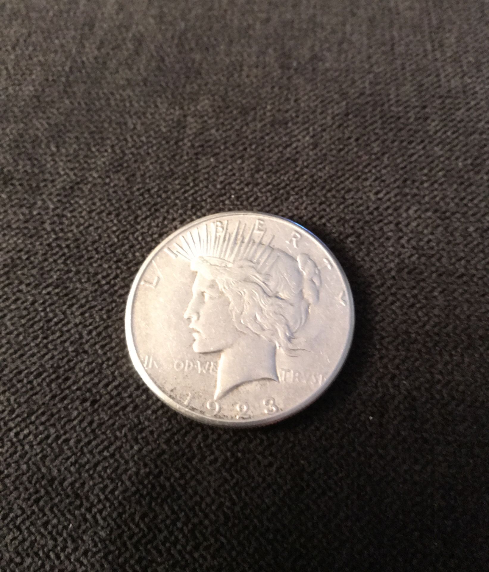 1923 silver dollar and 1978