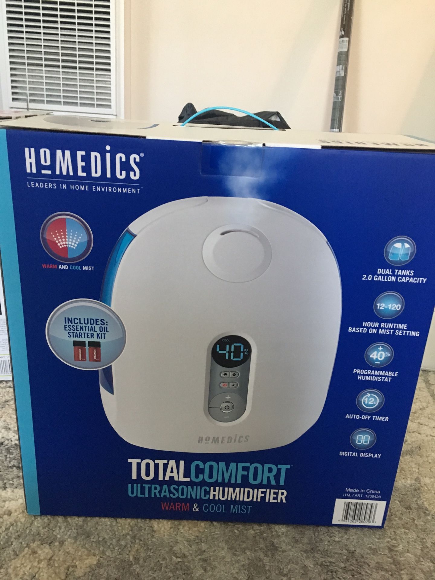 Homedics Ultrasonic Humidifier