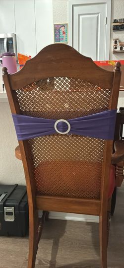 50 purple sashes with silver in the middle