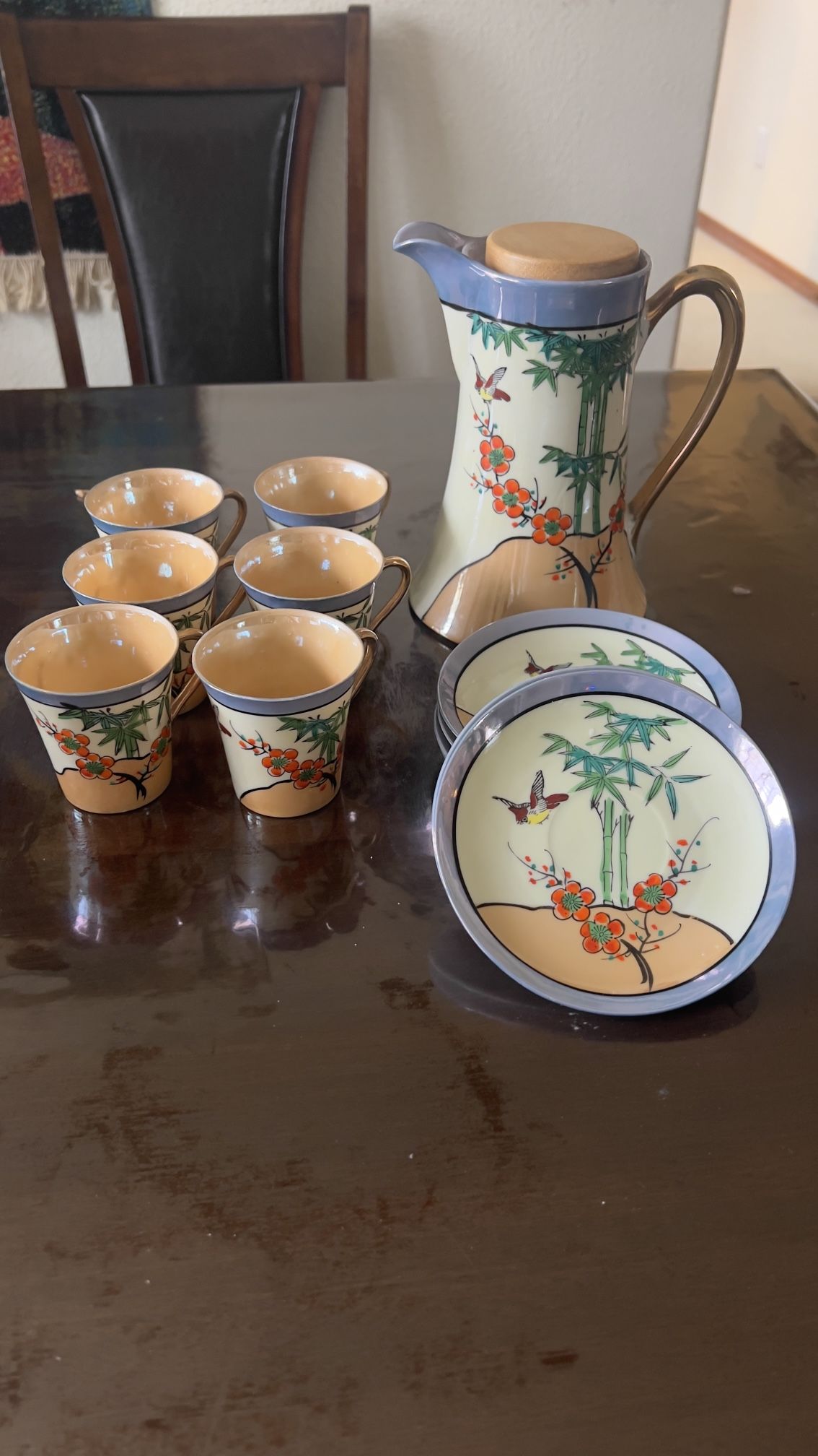 Vintage Japan lusterware tea pot