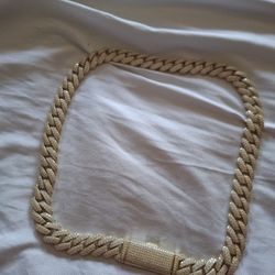 Cuban 24" Moissanite chain
