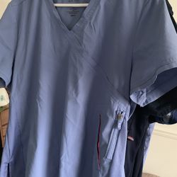 Scrubs. Seal Blue And Navy Blue Large