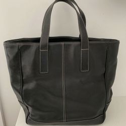 Coach Bleecker Large Black Leather Tote