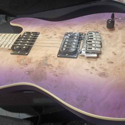 Widowmaker Purple/Natural T-Style Archtop Elextric Guitar *NEW IN BOX*