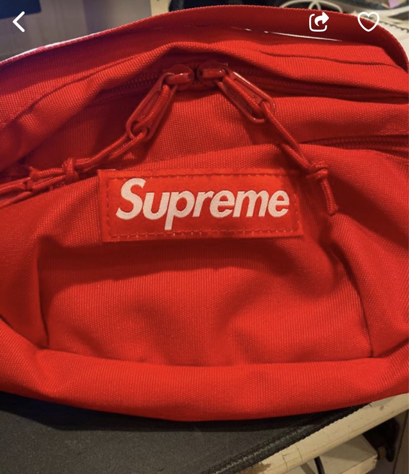 Supreme waist bag (ss18) red
