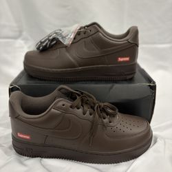 Brown AF1 Supreme Nike Air Force Brand NEW Size 10