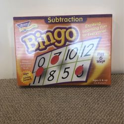 Subtraction Bingo Game