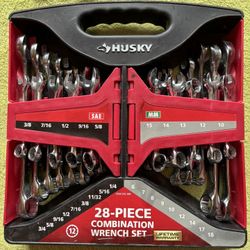 Husky 28 Piece Combo Wrench Set