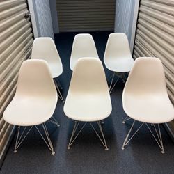 Herman Miller Eames Molded Plastic Side Chair [6 Total]