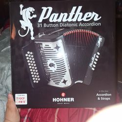 Brand: Panther Arcorino Dianotico With 31 buttons In Color Black 