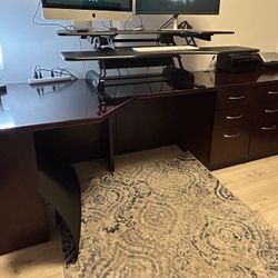 Executive Desk And VariDesk