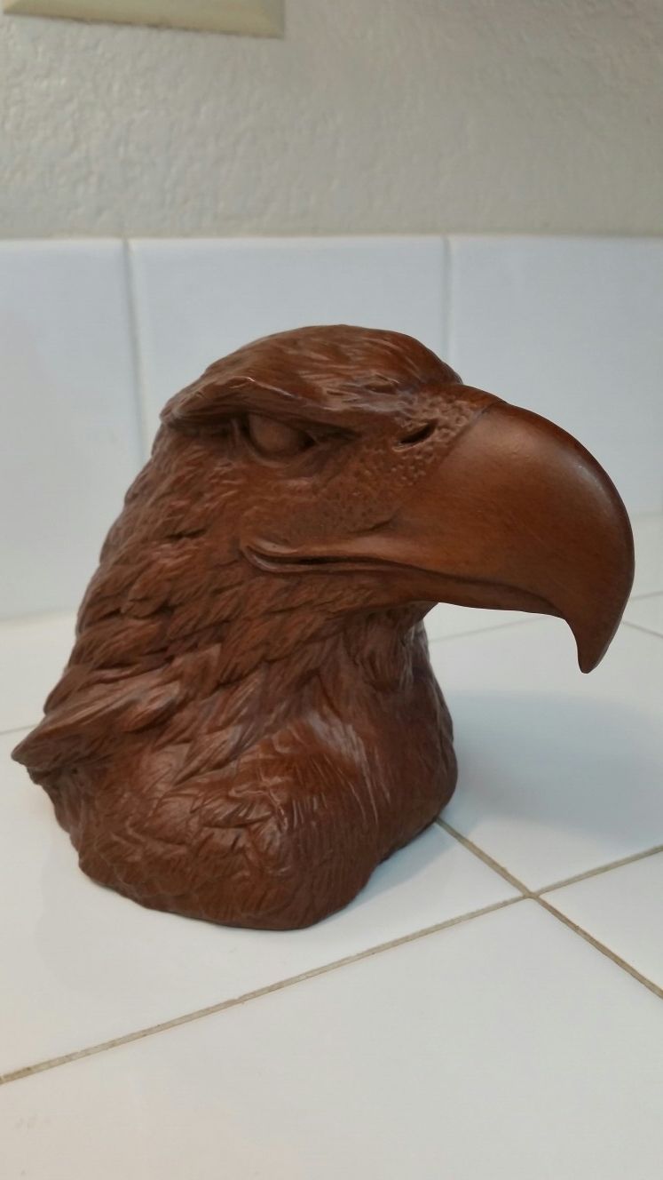 Old Red Mill Mfg. American Bald Eagle. Handcrafted Made With Crushed Pecan Shells And Resin. Really Nice