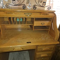 Roll Top Desk (Real Wood)