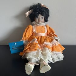 MYD Marian Yu Designs Porcelain Doll Vintage 14in 1989