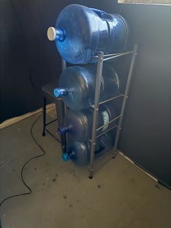Water jugs and stand