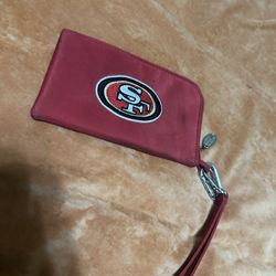 Vintage 49ers wristlet