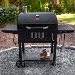 Charcoal Grill BBQ Outdoor with Offset Smoker Garden Picnic Backyard Cooking