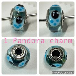 1 Pandora Murano glass Charm 