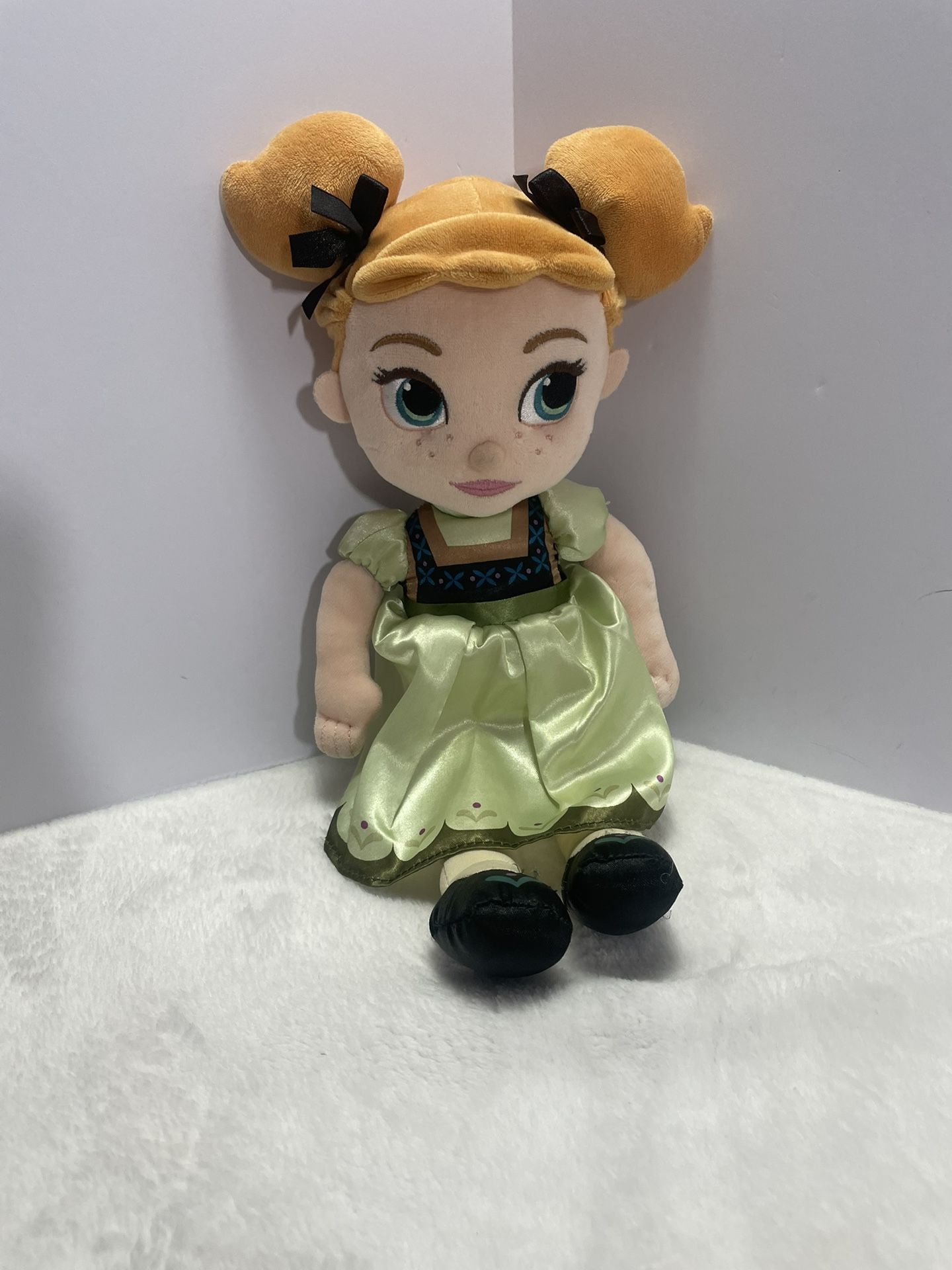 Disney Princess Frozen Young Anna Toddler Plush Doll Stuffed 13" Soft Toy