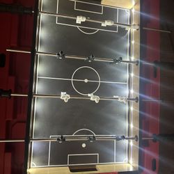 LED Lighting Portable Foosball Table 