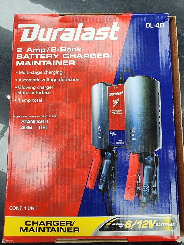 DURALAST Battery Charger/ Mantainer 2amp/ 2banl