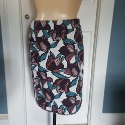 Ann Taylor Loft Flower Professional Work Skirt-00