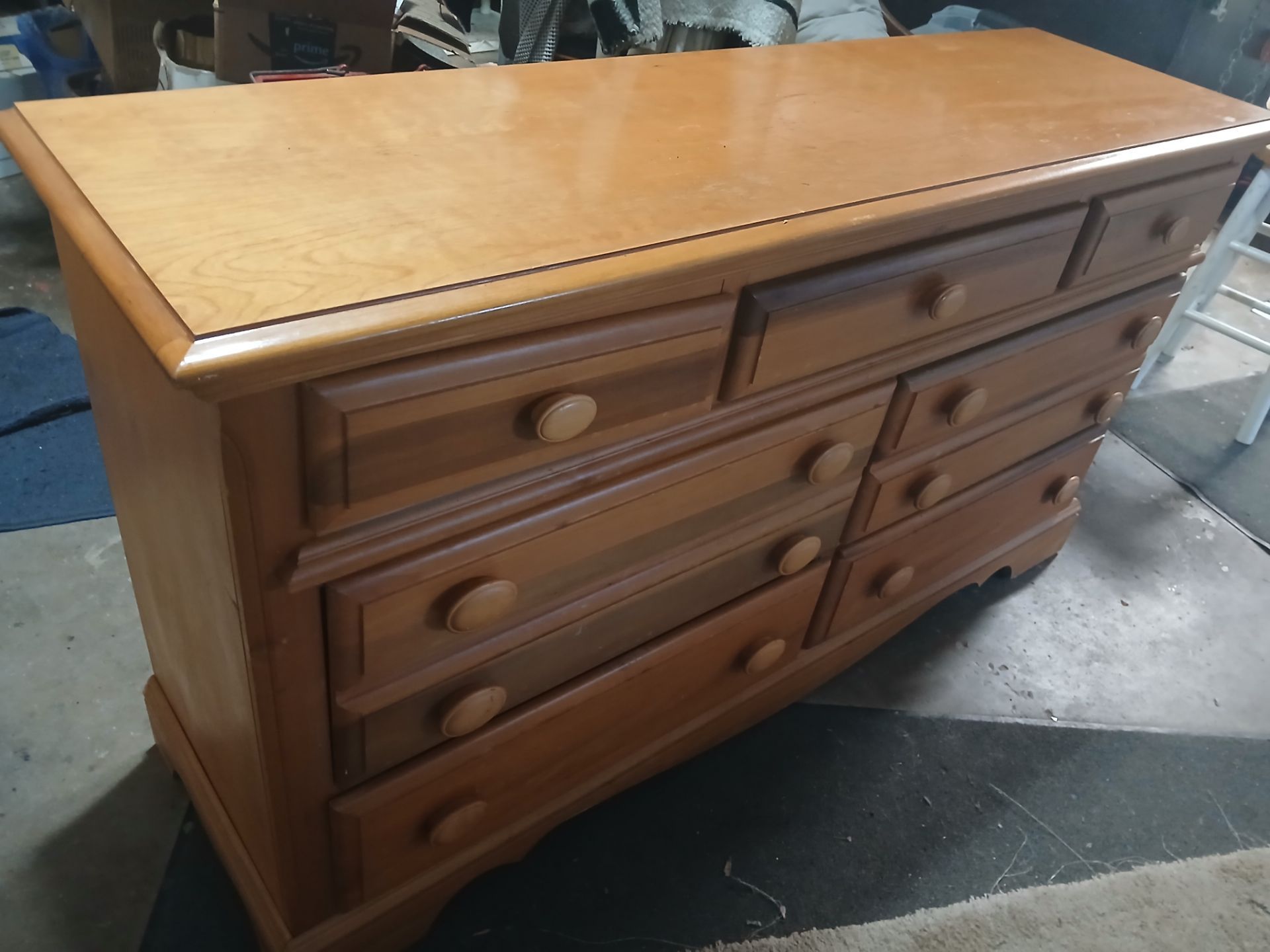 Dresser With Drawers Vintage Solid Wood