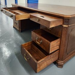 Antique Doten-Dunton Executive Desk - 72” Mahogany 