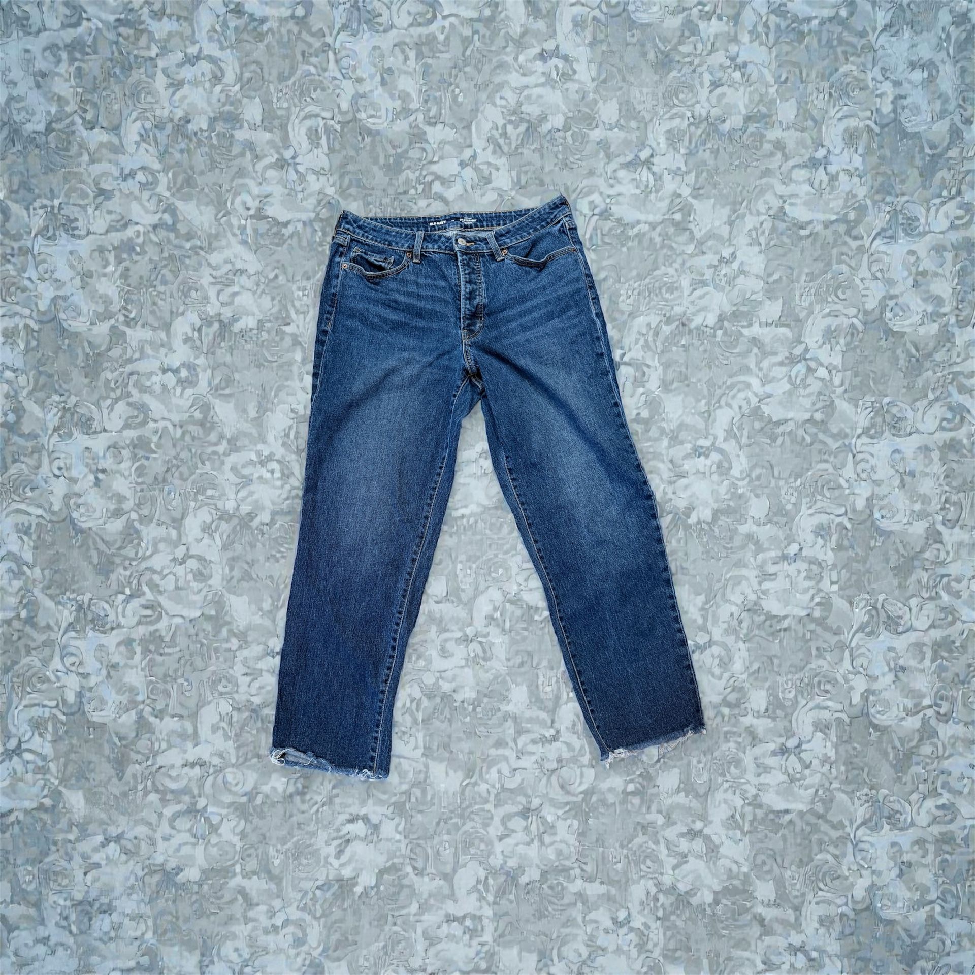  Old Navy OG Straight High Rise Jeans Women’s  Size 12 Secret Smooth Dark Wash