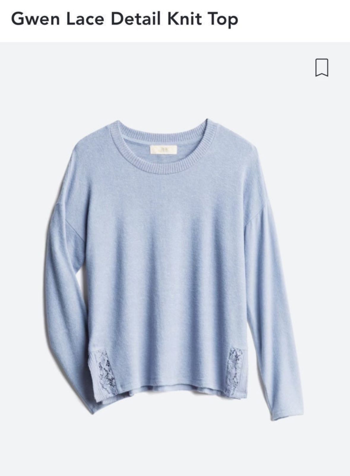 Pinque's Gwen Lace Detail Knit Top