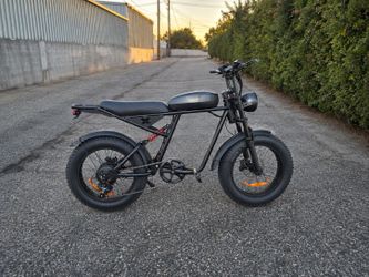 Fat Tire Electric Bike Moped Style
