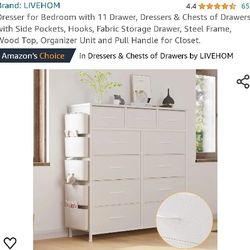 Dresser Drawer 11 compartment white: New in box