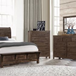 King Size Bed Set With mattress!