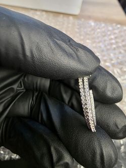 SS925 Moissanite Diamonds Hoop Earrings 